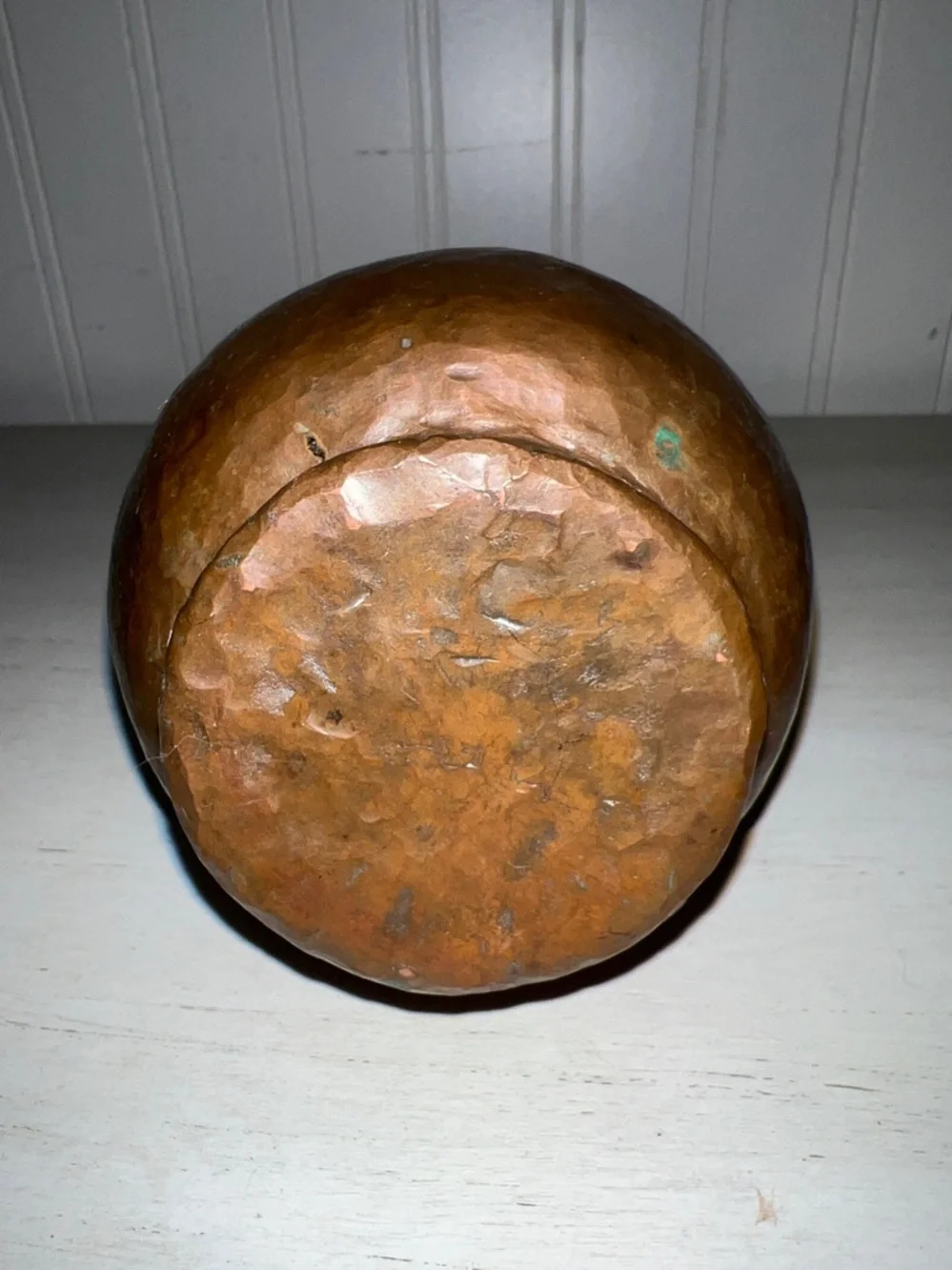 Antique Arts & Crafts Mission Hand Hammered copper vase